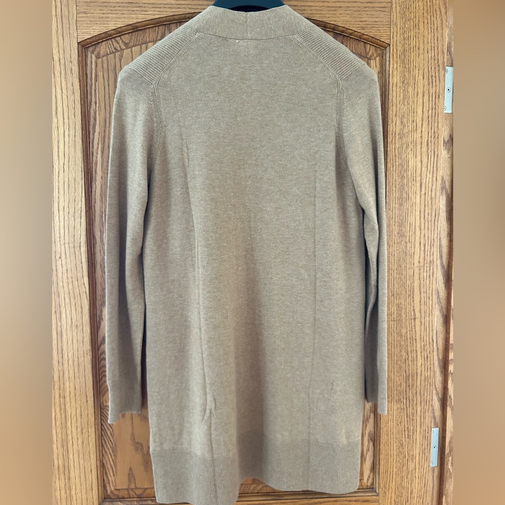 GAP Women's Beige Long Open Front Cardigan NEW - Picture 3 of 3